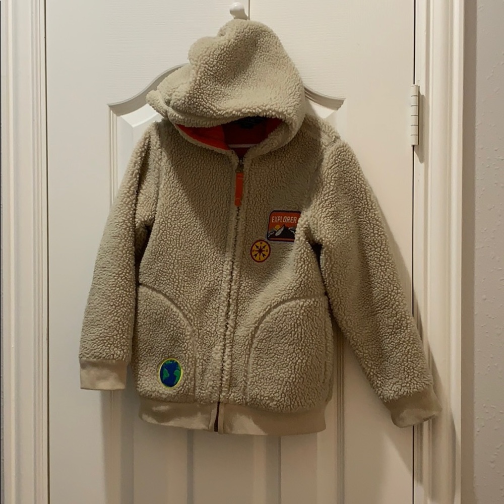 Land’s End Boys Polar Fleece Beige Size 5-6